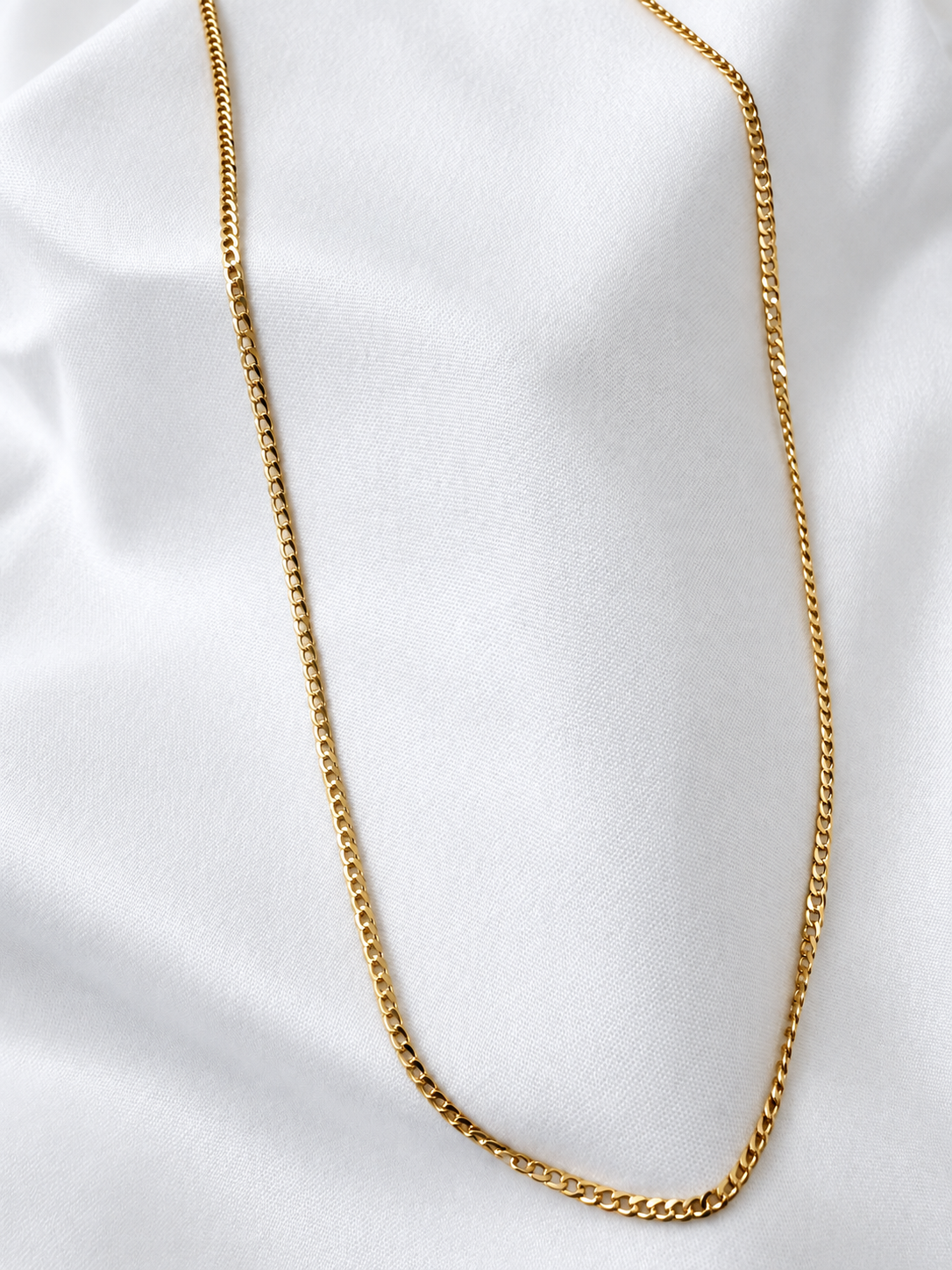 10K Yellow Gold 2mm Diamond-Cut Cuban Chain