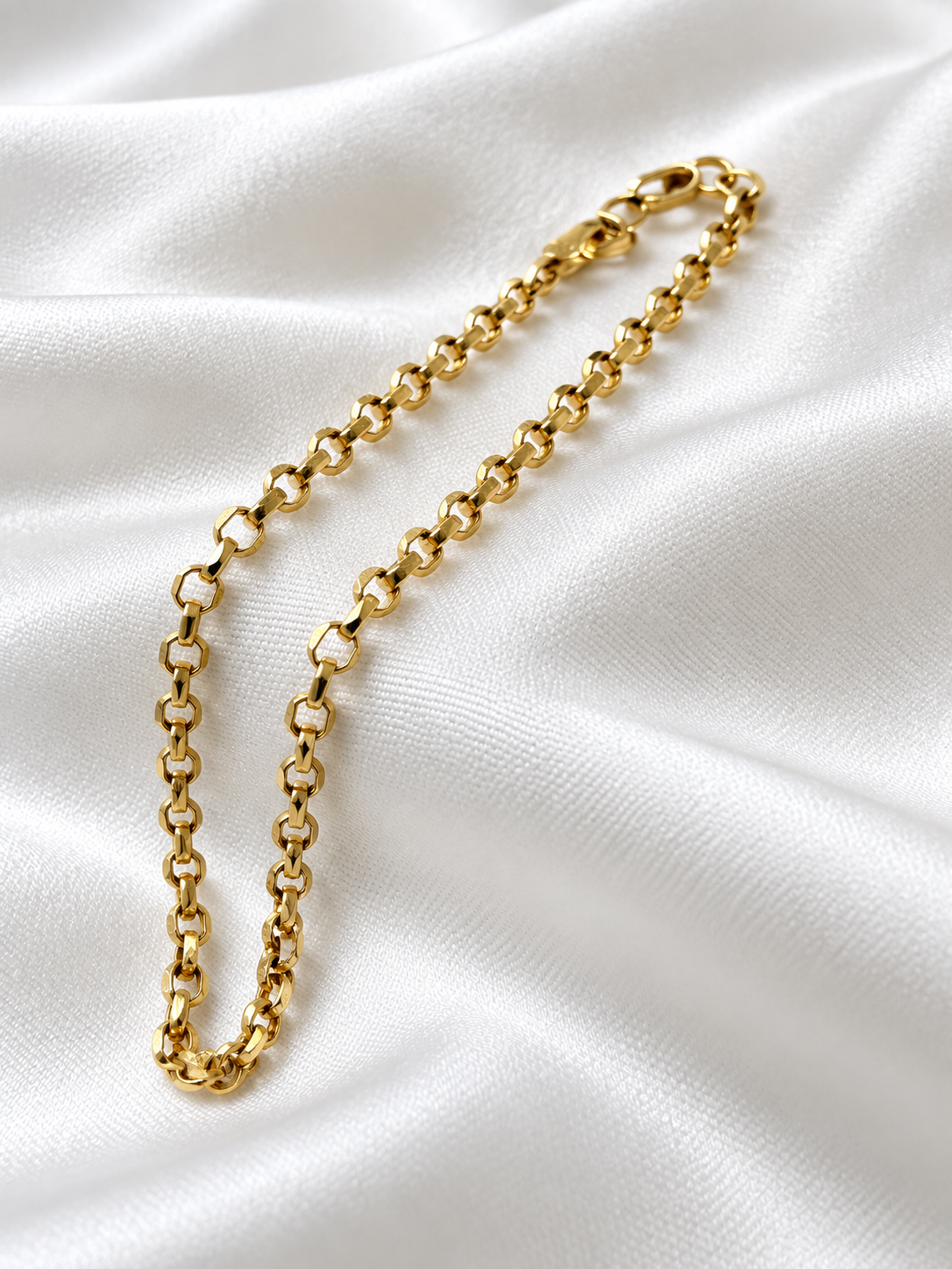 10K Yellow Gold Rolo Link Bracelet