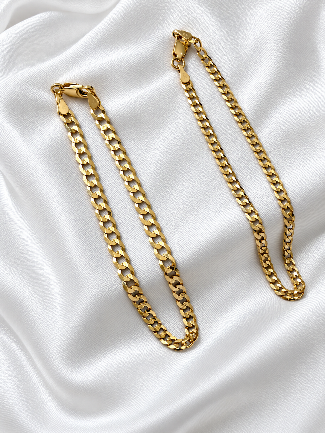 10K Yellow Gold Diamond-Cut Hammered Cuban Link Bracelet