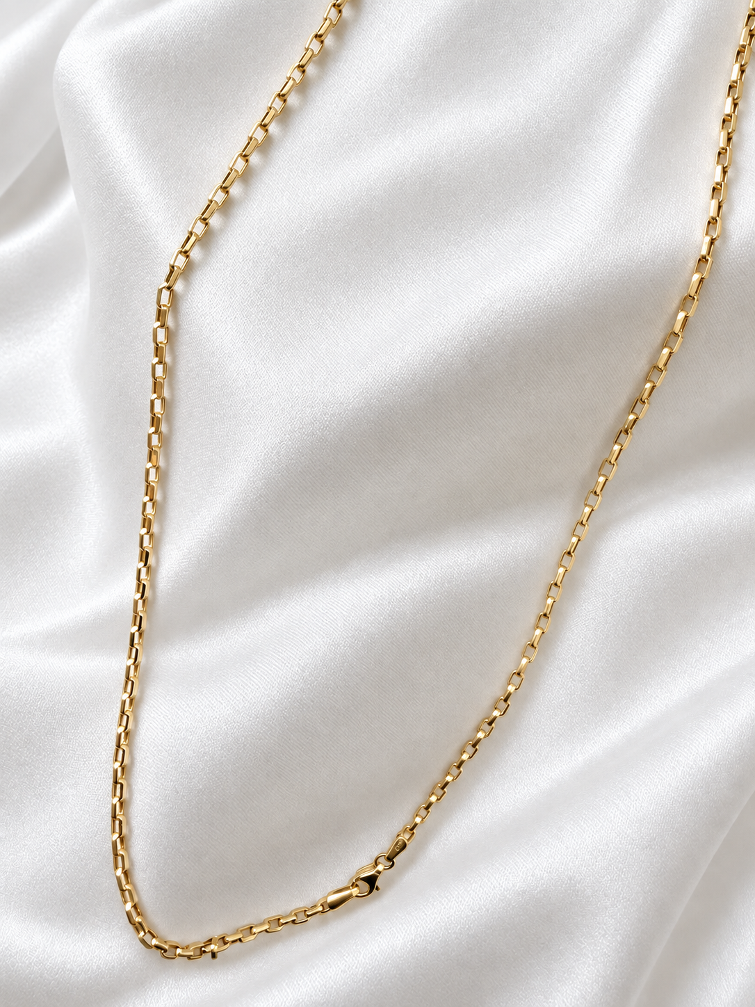 10K Yellow Gold 2mm Bold Paperclip Chain