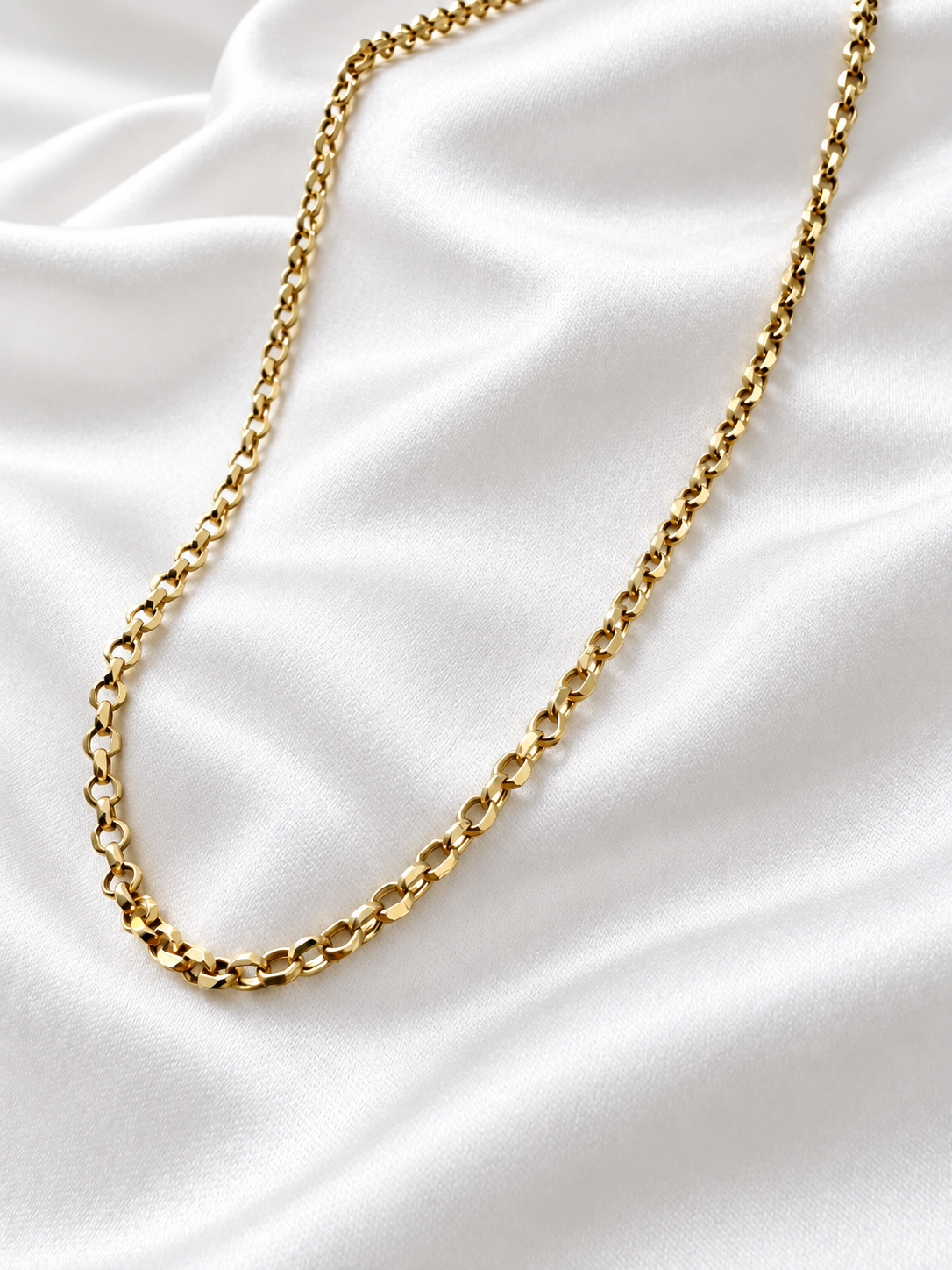 10K Yellow Gold 2.5mm Rolo Link Chain